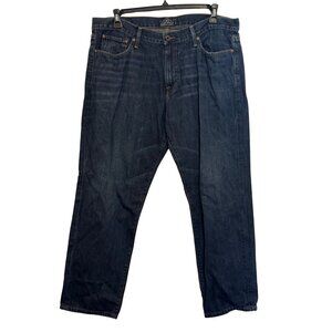 Lucky Brand 221 Original Straight Mens Jeans Size 38x29 Handcrafted Dark Wash Co